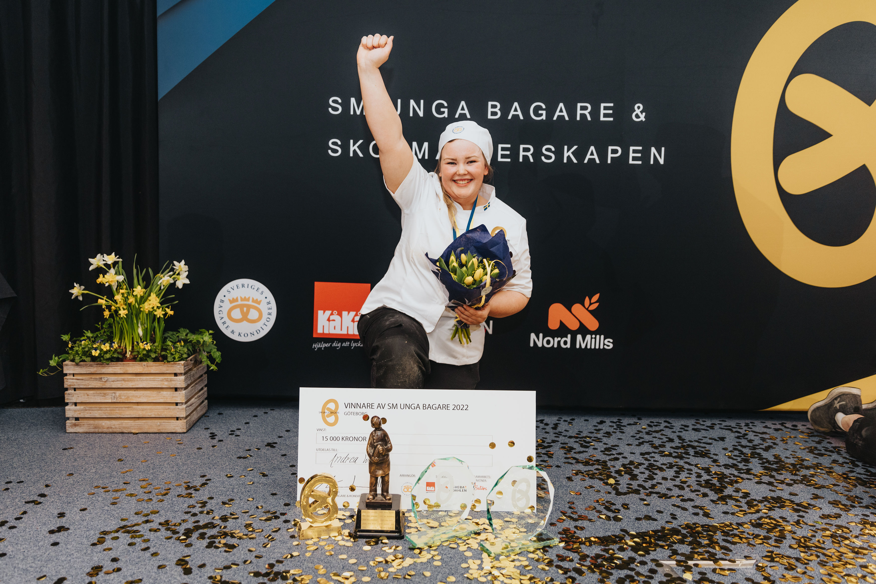 Andrea Wiberg är vinnare av SM Unga Bagare 2022